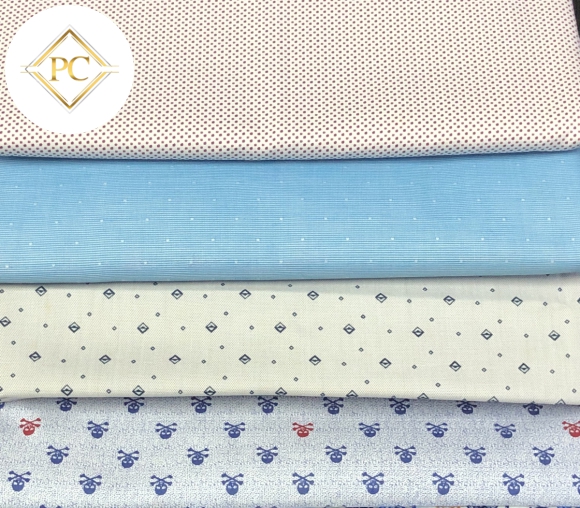 VẢI SƠ MI HOẠ TIẾT 4